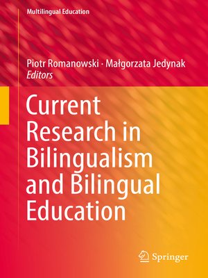 cover image of Current Research in Bilingualism and Bilingual Education